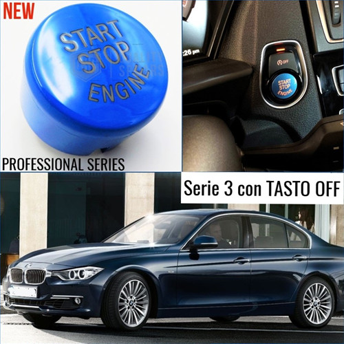 Pulsante start stop blu - stop, per