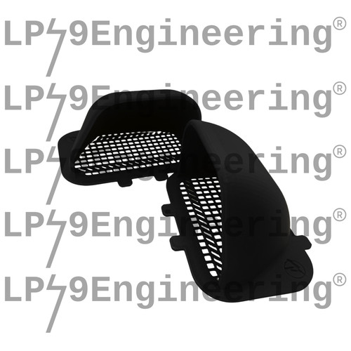 Black abs air scoop intake - abs,